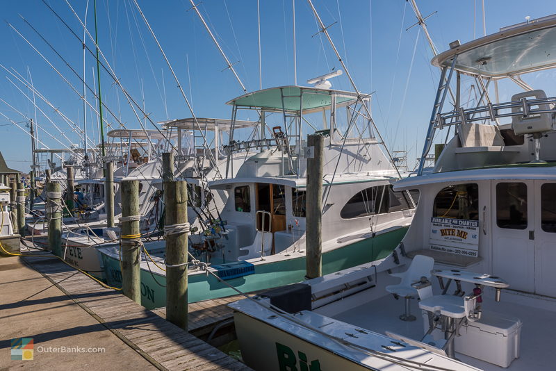 Fishing boats at a local marina - Hatteras Island