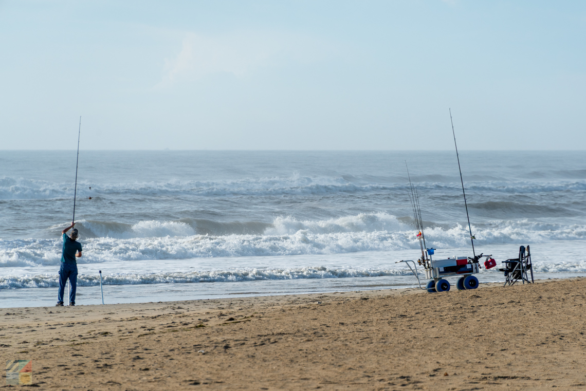 Surf fishing in Nags Head NC