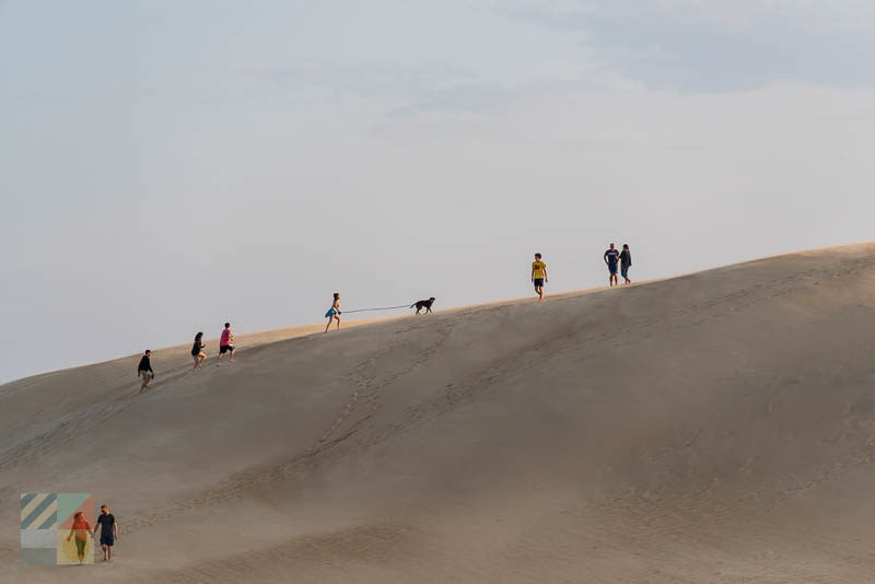 Heading out to watch the sun set at Jockey's Ridge